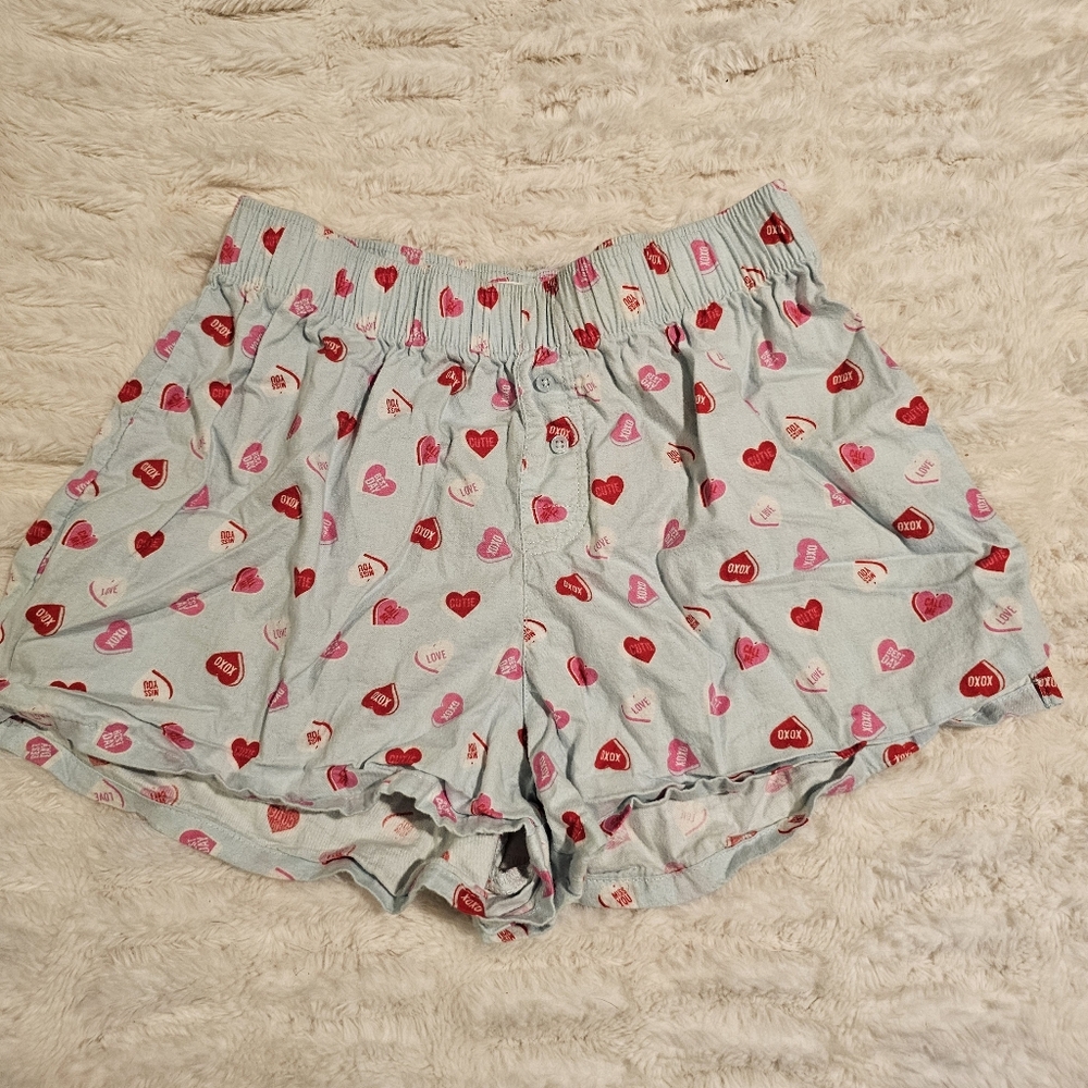 Colsie Heart Boxer Shorts Small